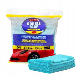 Dwustronne Ściereczki z Mikrofibry (6 szt.) PANNI DOUBLE FACE 40x40cm Mafra