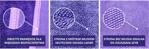 Ręcznik z mikrofibry do osuszania samochodu PANNO SUPER DRYER 60x80cm Mafra