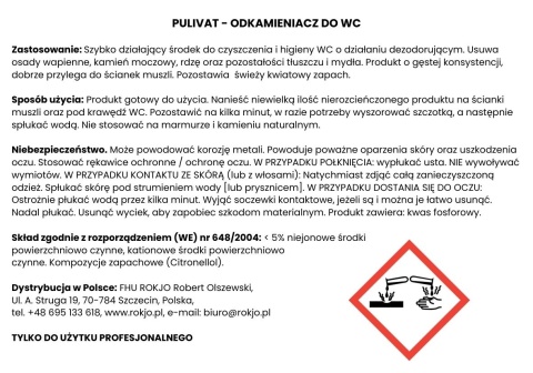 Odkamieniacz do WC PULIVAT 750ml Interchem Italia