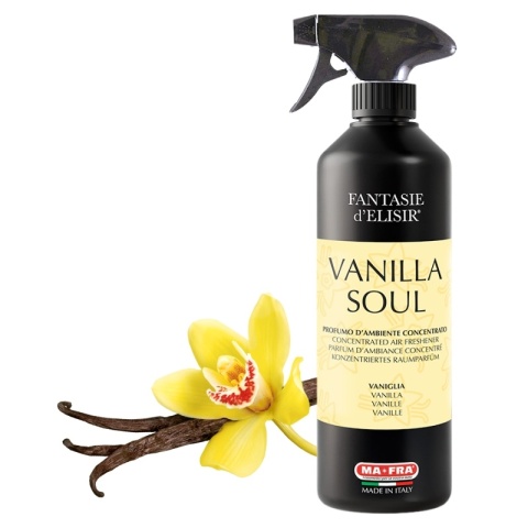 Odświeżacz w sprayu do auta i pomieszczeń FANTASIE DI ELISIR VANILLA SOUL 500ml Mafra