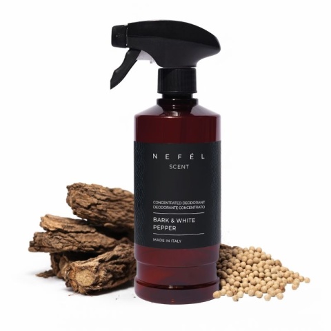 Skoncentrowany odświeżacz powietrza NEFÉL SCENT BARK & WHITE PEPPER 480ml Interchem Italia