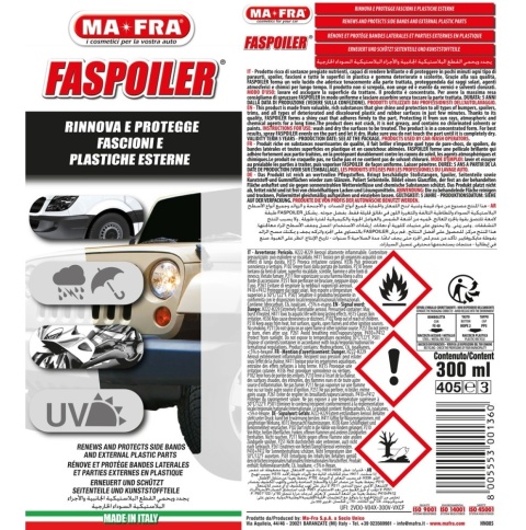 Spray do odnawiania plastików samochodowych FASPOILER 300ml Mafra