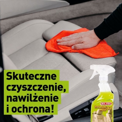 Środek do czyszczenia i pielęgnacji skórzanej tapicerki 3w1 LEATHER CARE 500ml Mafra