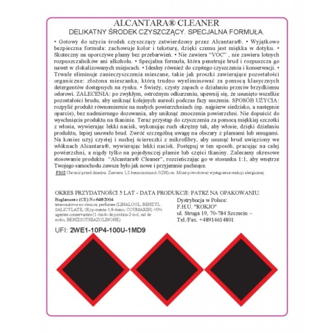 Środek do czyszczenia tapicerki z Alcantary ALCANTARA CLEANER 500ml Maniac Line Mafra