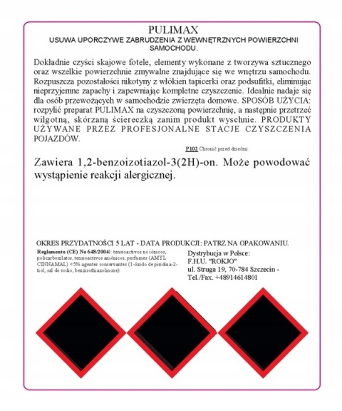 Uniwersalny środek do czyszczenia wnętrza auta PULIMAX 500ml Mafra