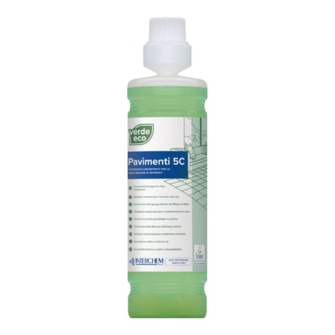5-krotnie skoncentrowany płyn do mycia podłóg VERDE ECO PAVIMENTI 5C 1000ml Interchem Italia