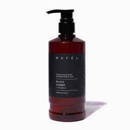 Mydło do twarzy i rąk Ambra NEFÉL FACE & HAND SOAP BLACK AMBER 480ml Interchem Italia