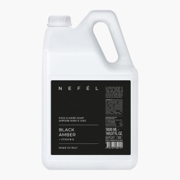 Mydło do twarzy i rąk Ambra NEFÉL FACE & HAND SOAP BLACK AMBER 5000ml Interchem Italia