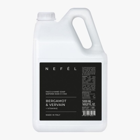 Mydło do twarzy i rąk Bergamotka i Werbena NEFÉL FACE & HAND SOAP BERGAMOT & VERVAIN 5000ml Interchem Italia