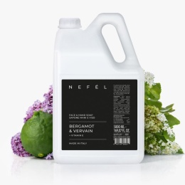 Mydło do twarzy i rąk Bergamotka i Werbena NEFÉL FACE & HAND SOAP BERGAMOT & VERVAIN 5000ml Interchem Italia