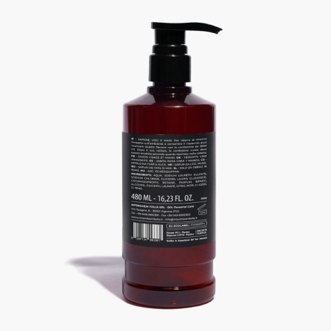 Mydło do twarzy i rąk o zapachu kwiatowym NEFÉL ECOLABEL FACE & HAND SOAP SILK & FLOWERS 480ml Interchem Italia