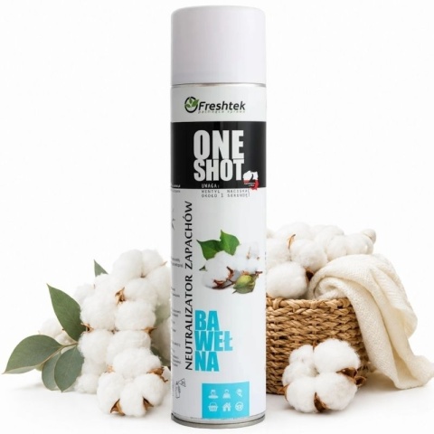 Neutralizator zapachów Freshtek ONE SHOT Bawełna 600ml