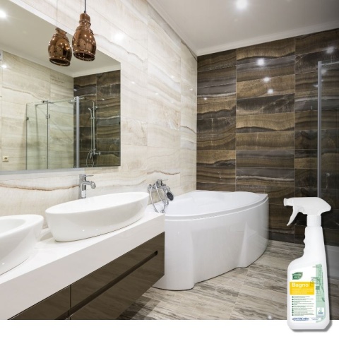 Odkamieniacz do łazienki z efektem nabłyszczania VERDE ECO BAGNO 750ml Interchem Italia