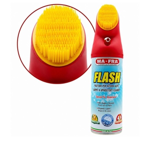 Pianka do czyszczenia tapicerki ze szczoteczką FLASH SPRAY 400ml Mafra
