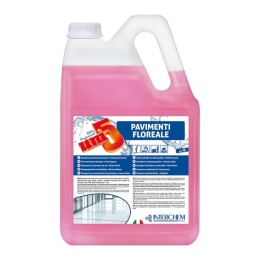 Płyn do codziennego mycia podłóg o kwiatowym zapachu UNI5 PAVIMENTI FLOREALE 5kg Interchem Italia