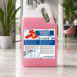 Płyn do codziennego mycia podłóg o kwiatowym zapachu UNI5 PAVIMENTI FLOREALE 5kg Interchem Italia
