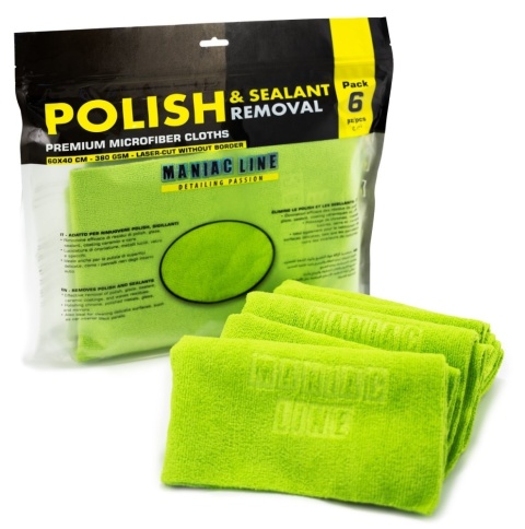 Ściereczki z mikrofibry do past, wosków i powłok 6szt. PANNO POLISH & SEALANT REMOVAL Maniac Line Mafra