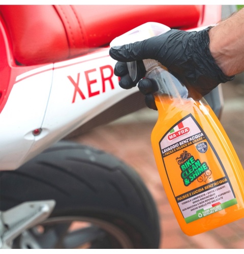 Środek do bezwodnego czyszczenia motocykli, skuterów i rowerów BIKE CLEAN&SHINE 750ml Mafra