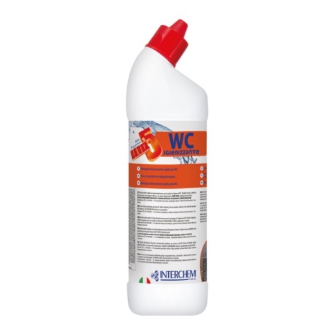 Środek do czyszczenia i odkamieniania toalet UNI5 WC IGIENIZZANTE 750ml Interchem Italia