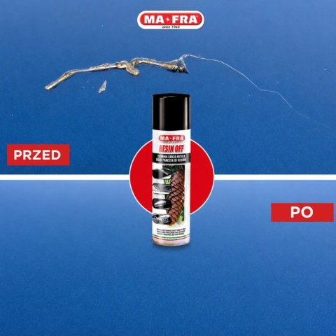 Środek do usuwania żywicy z karoserii i szyb RESIN OF 250ml Mafra
