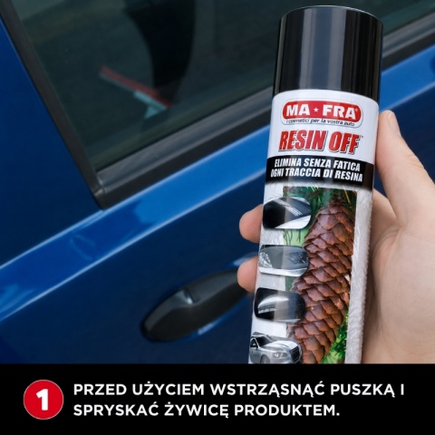 Środek do usuwania żywicy z karoserii i szyb RESIN OF 250ml Mafra
