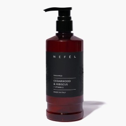 Szampon rewitalizujący Drzewo cedrowe i hibiskus NEFÉL CEDARWOOD & HIBISCUS SHAMPOO 480ml Interchem Italia