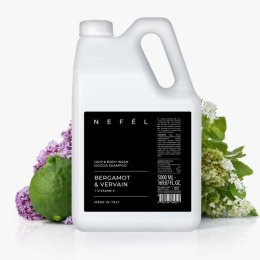 Żel i szampon 2w1 Bergamotka i werbena NEFÉL HAIR & BODY WASH BERGAMOT & VERVAIN 5000ml Interchem Italia