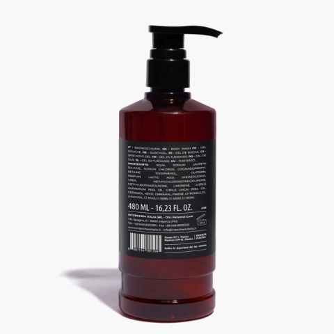 Żel pod prysznic Bergamotka i Werbena NEFÉL BODY WASH BERGAMOT & VERVAIN 480ml Interchem Italia