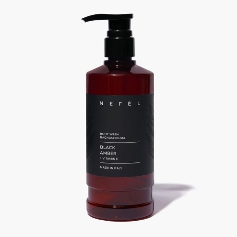 Żel pod prysznic NEFÉL BODY WASH BLACK AMBER 480ml Interchem Italia