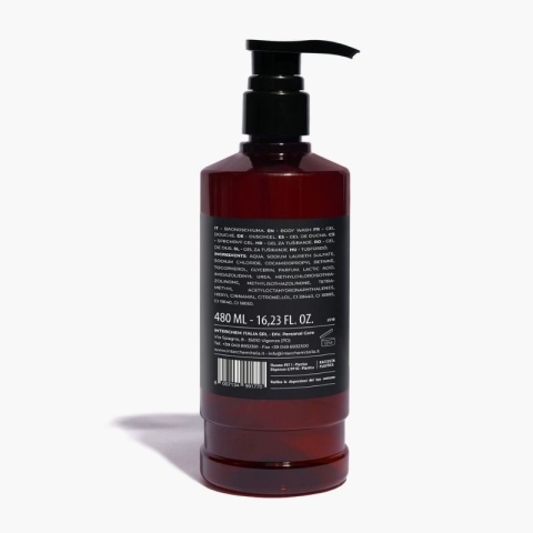 Żel pod prysznic NEFÉL BODY WASH BLACK AMBER 480ml Interchem Italia