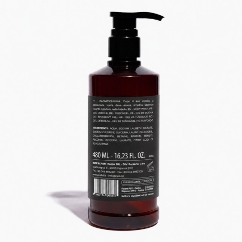 Żel pod prysznic o kwiatowym zapachu NEFÉL SILK & FLOWERS ECOLABEL BODY WASH 480ml Interchem Italia