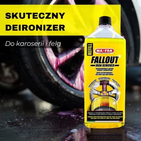 Deironizer do felg i lakieru z efektem krwawej felgi FALLOUT IRON REMOVER 1000 ml