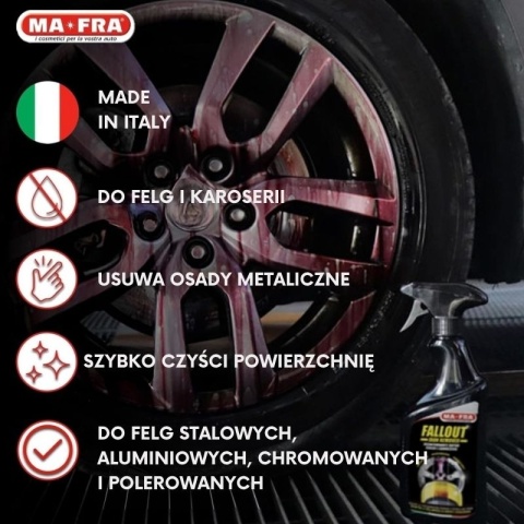 Deironizer do felg i lakieru z efektem krwawej felgi FALLOUT IRON REMOVER 1000 ml