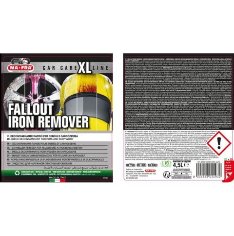 Deironizer do felg i lakieru z efektem krwawej felgi FALLOUT IRON REMOVER 4500 ml