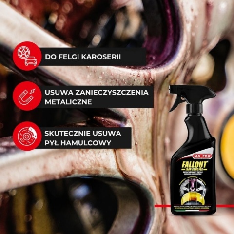 Deironizer do felg i lakieru z efektem krwawej felgi FALLOUT IRON REMOVER 4500 ml