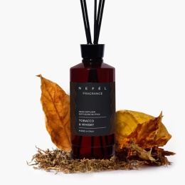 Dyfuzor zapachowy z patyczkami NEFÉL FRAGRANCE TOBACCO & WHISKY REED DIFFUSER 480ml Interchem Italia