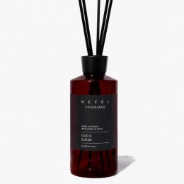 Dyfuzor zapachowy z patyczkami NEFÉL FRAGRANCE OUD & SUEDE REED DIFFUSER 480ml Interchem Italia