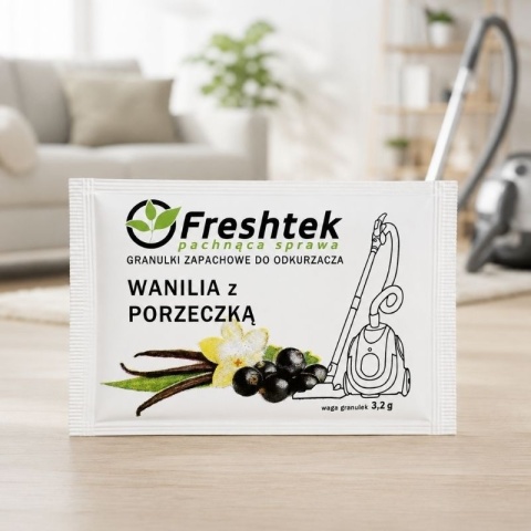 Granulki zapachowe do odkurzaczy workowych 3,2 g - Wanilia z porzeczką - Freshtek
