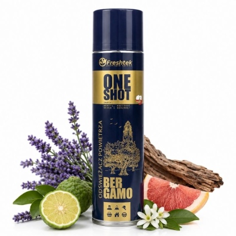 Odświeżacz powietrza Freshtek ONE SHOT Bergamo Premium Line 600ml