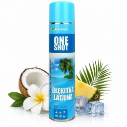 Odświeżacz powietrza Freshtek ONE SHOT Błękitna Laguna Premium Line 600ml