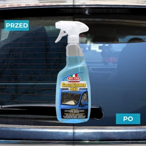 Płyn do mycia i odtłuszczania szyb oraz ekranów LCD GLASS CLEANER PLUS 750ml Mafra