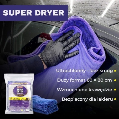 Ręcznik z mikrofibry do osuszania samochodu PANNO SUPER DRYER Mafra