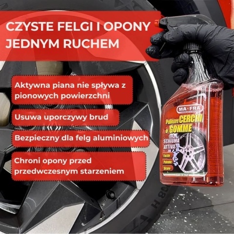 Środek do czyszczenie felg i opon WHEEL AND TYRE CLEANER 4,5 l