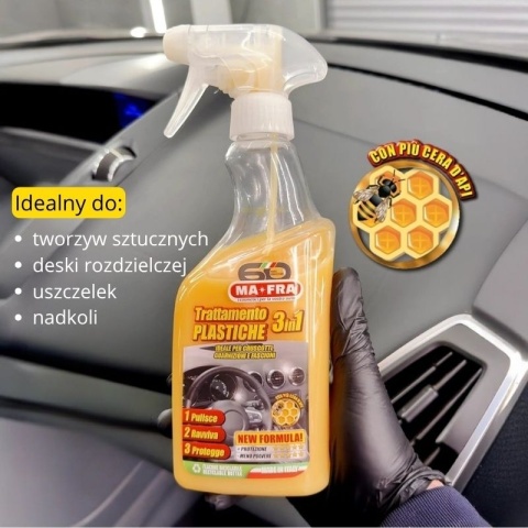 Środek do plastików samochodowych 3w1 PLASTIC CARE 500ml Mafra