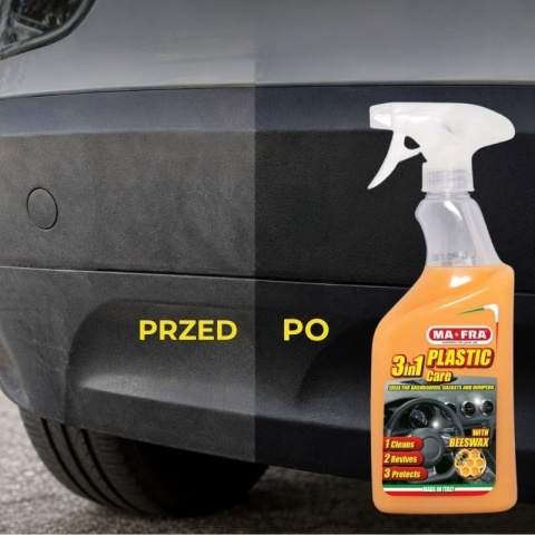 Środek do plastików samochodowych 3w1 PLASTIC CARE 500ml Mafra