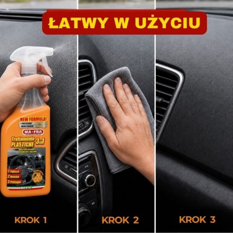 Środek do plastików samochodowych 3w1 PLASTIC CARE 500ml Mafra