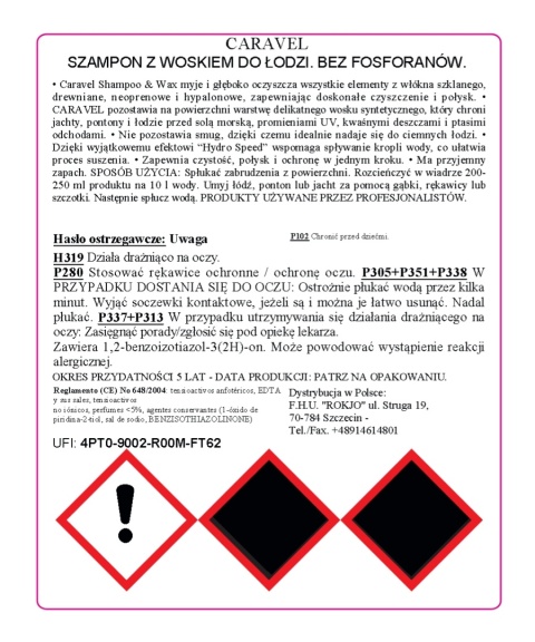 Szampon z woskiem do mycia łodzi CARAVEL 750 ml