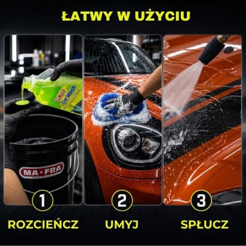 Szampon z woskiem do mycia samochodu CAR WASH SHAMPOO&WAX 1l Mafra