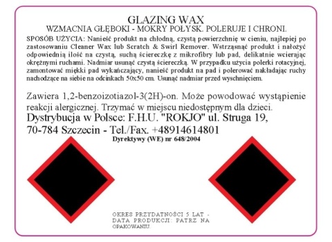 Wosk do czyszczenia i ochrony karoserii GLAZING WAX 250 ml