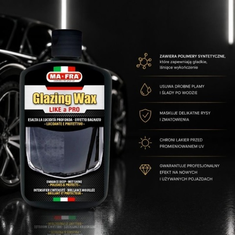 Wosk do czyszczenia i ochrony karoserii GLAZING WAX 250 ml
